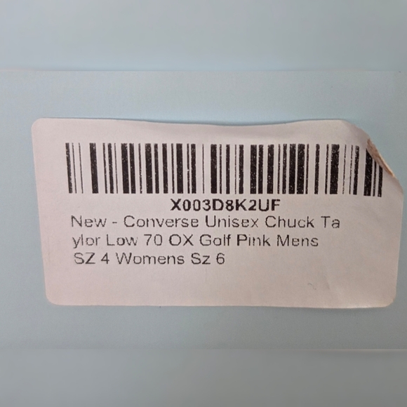 Converse The Golf Wang, NIB Pink Python Sz W6 / M4 - Picture 4 of 12